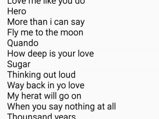 list เพลงไทย และ สากล ทั้งหมด เพิ่มเติม Screen Shot